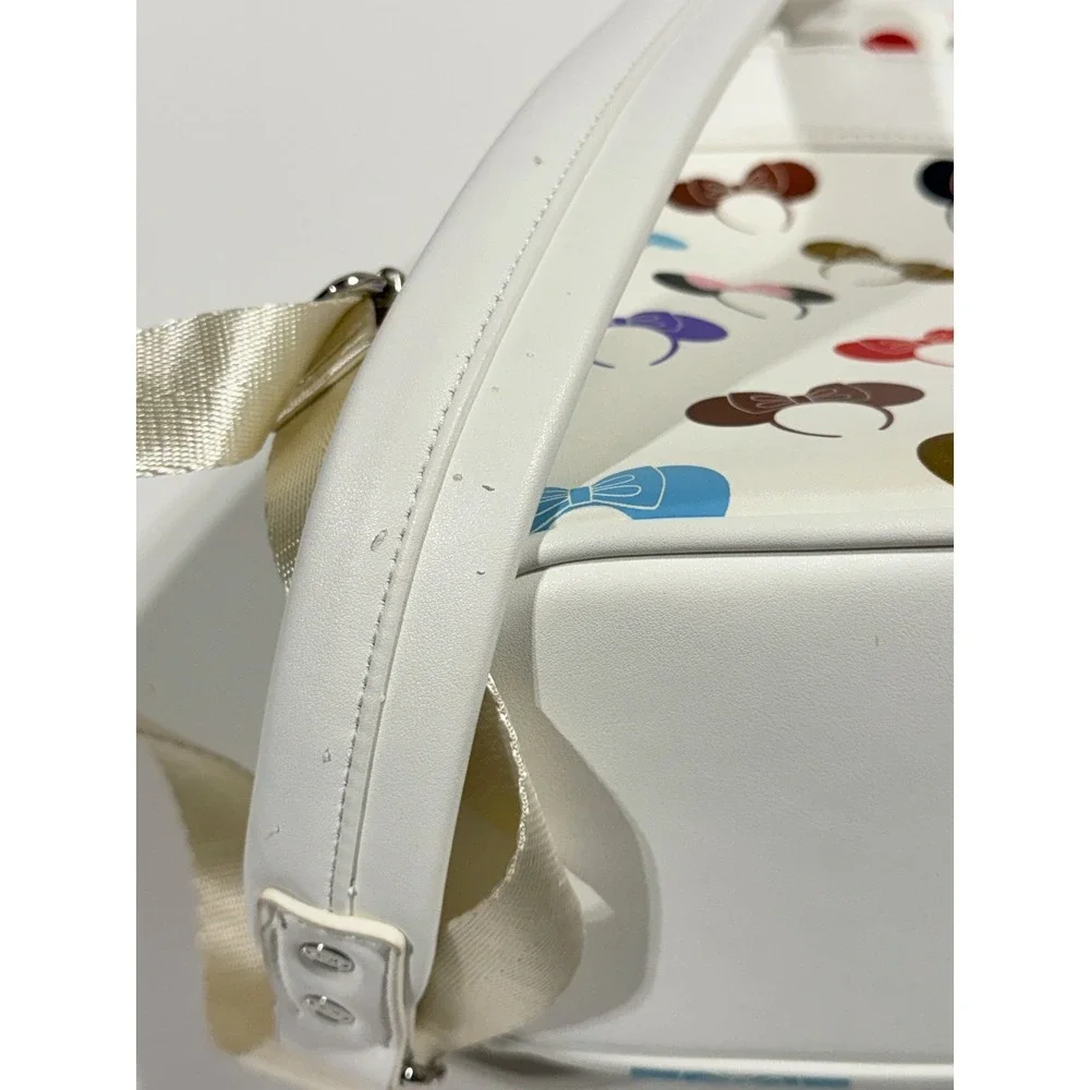 DISNEY PARKS Loungefly‎ Mini Backpack - Minnie Mouse Ears White - Size 10x9